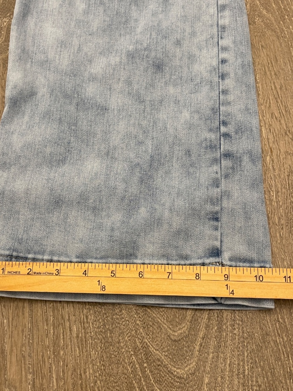Mica Los Angeles Cargo Jeans Women's 31 Light Wash Denim Wide Leg High Rise - Picture 14 of 14